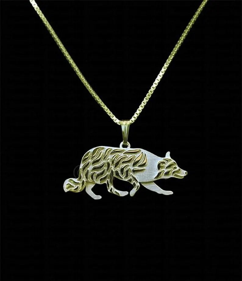 Working Border Collie necklace