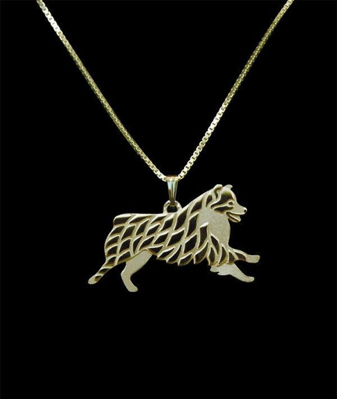 Australian Shepherd pendant & chain