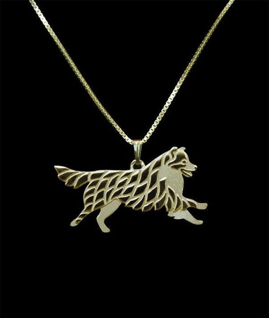 Australian Shepherd pendant & chain