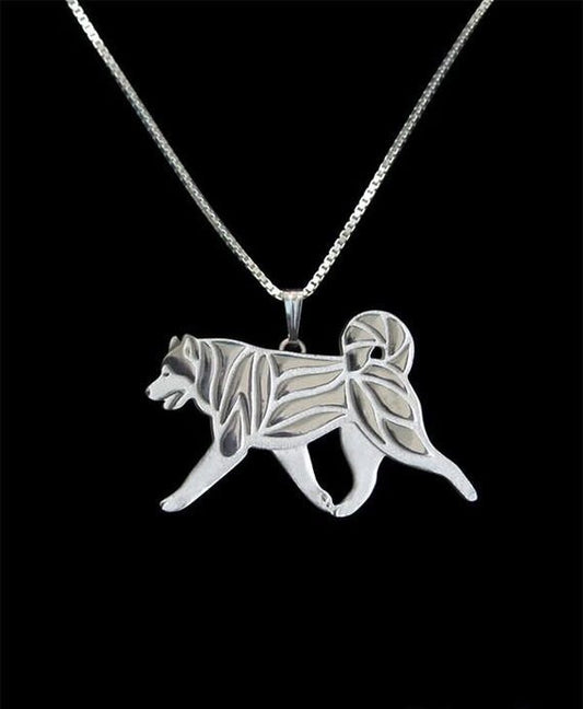 Alaskan Malamute pendant & necklace