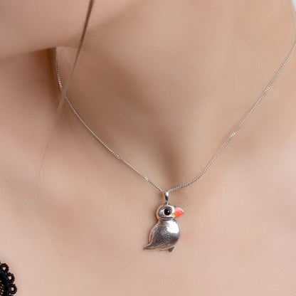 New Puffin pendant & chain