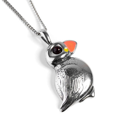 New Puffin pendant & chain