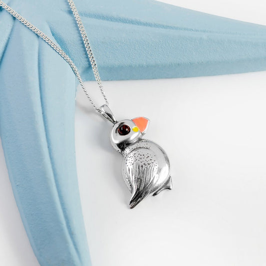 New Puffin pendant & chain