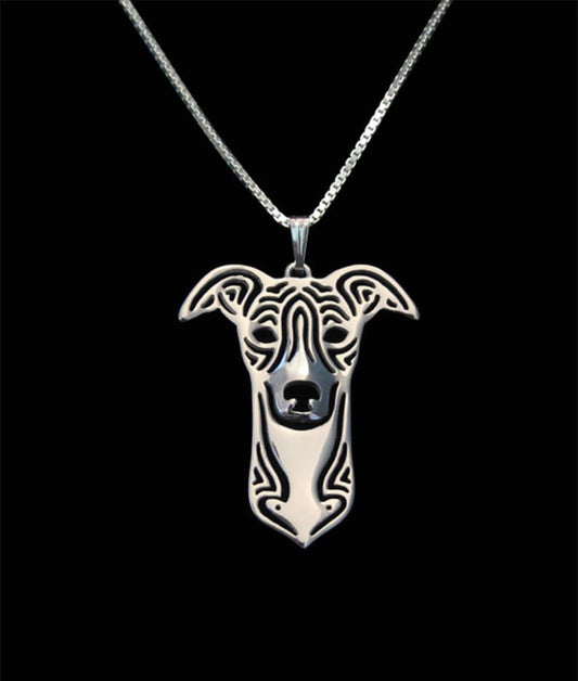 Greyhound. Pendant and necklace