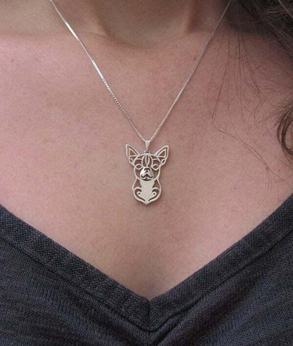 Chihuahua pendant & chain