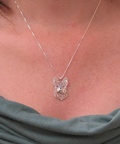 French Bulldog pendant & chain