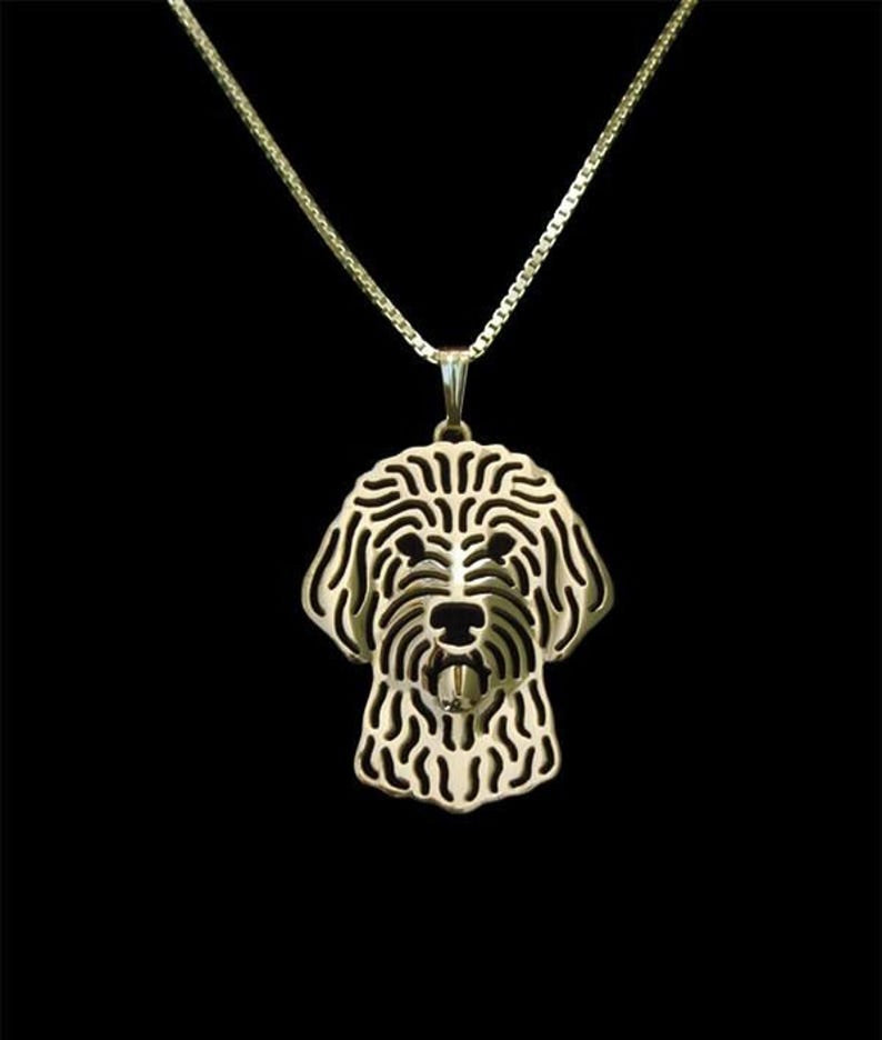 Labradoodle pendant & chain