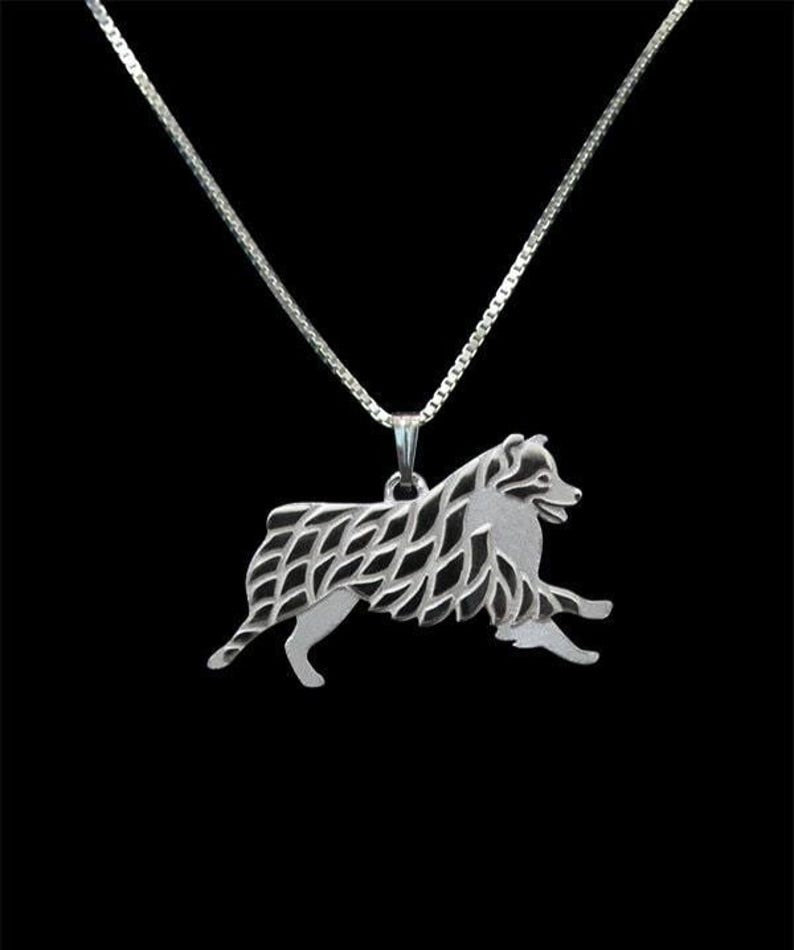 Australian Shepherd pendant & chain